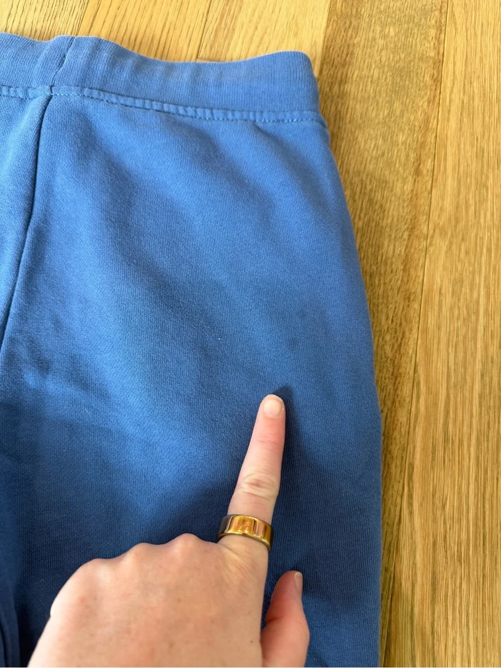 Crewcuts Boys Blue Jogger Sweatpants Drawstring Zip Pockets Size M 8-9